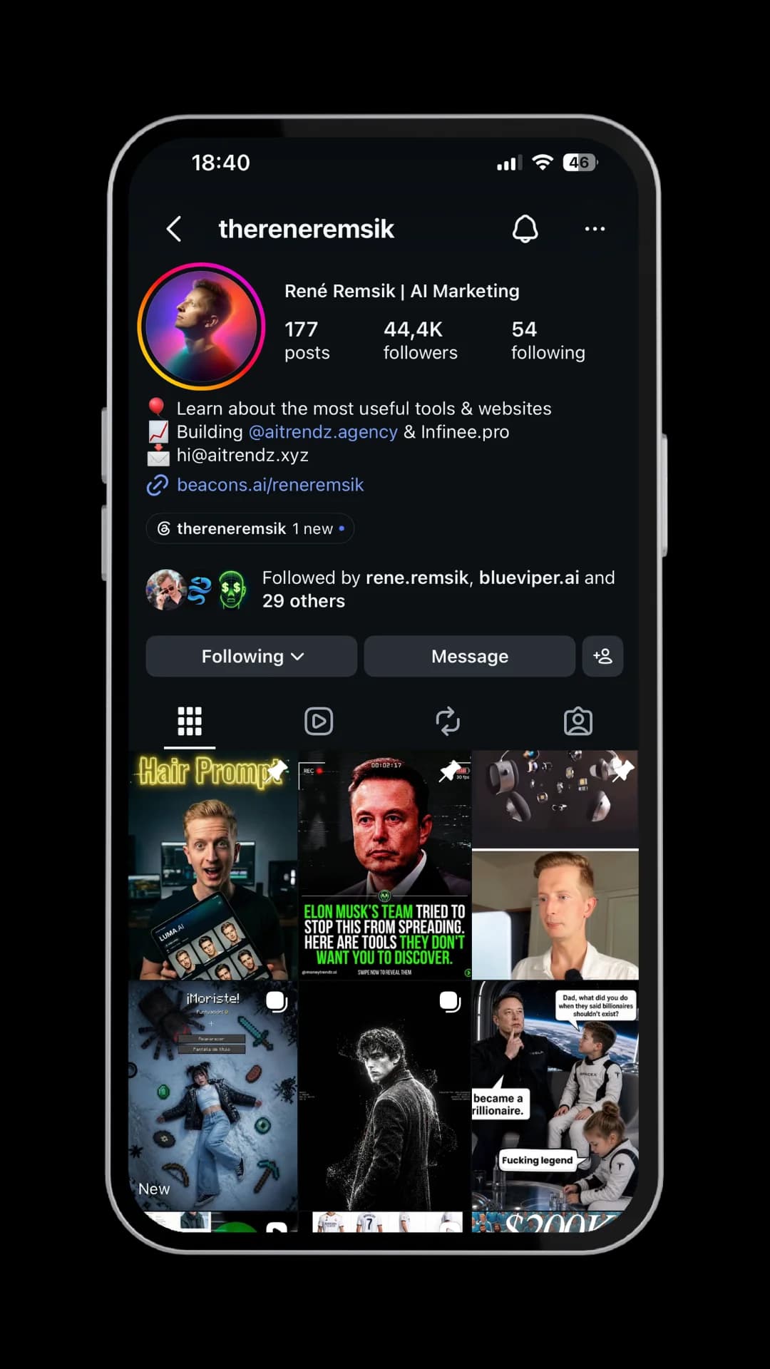 @thereneremsik profile screenshot