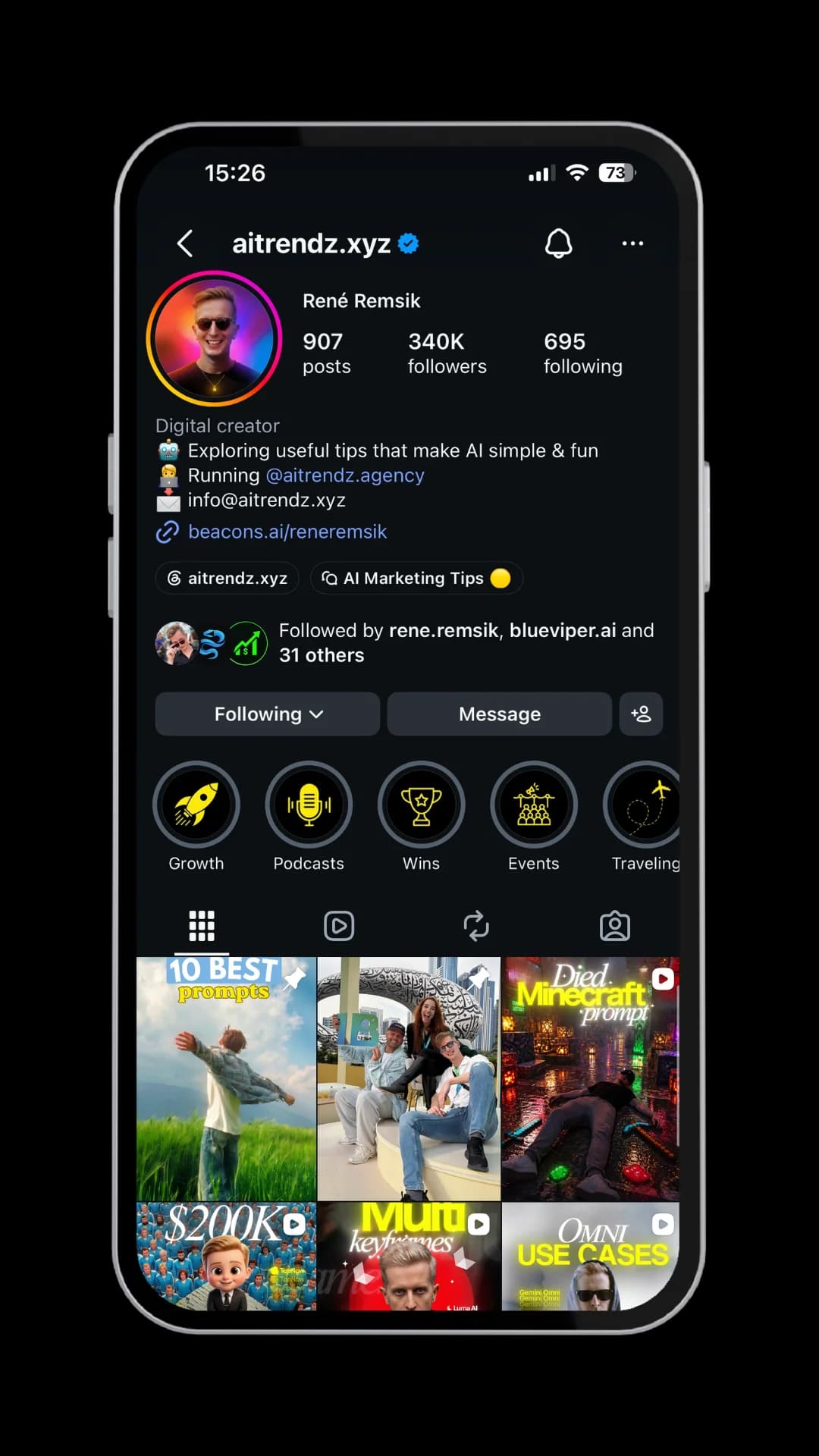 @aitrendz.xyz profile screenshot